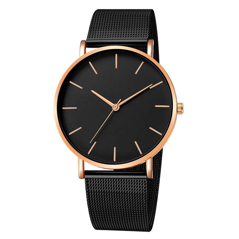 RUNERR Ultra Thin Quartz Watch | Minimalist Business Casual Mesh Strap