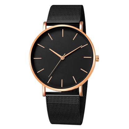 RUNERR Ultra Thin Quartz Watch | Minimalist Business Casual Mesh Strap