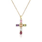NEWBUY Classic Design Cross Pendant Necklace For Women 2026 Hot Sale Luxury AAA Cubic Zirconia Crystal Christian Jewelry Gift