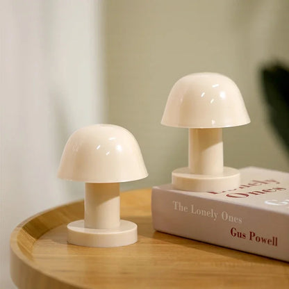 Mini Creative Mushroom LED Night Light | Battery Powered Portable Desktop Sunset Lamp for Home Decor
