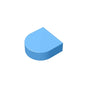 Gobricks Tile Round 1 x 1 Half Circle Extended | Compatible Brick Building Block