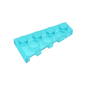 Gobricks GDS-549 Wedge Plate 4 x 2 Right | Building Block for Compatible DIY Sets