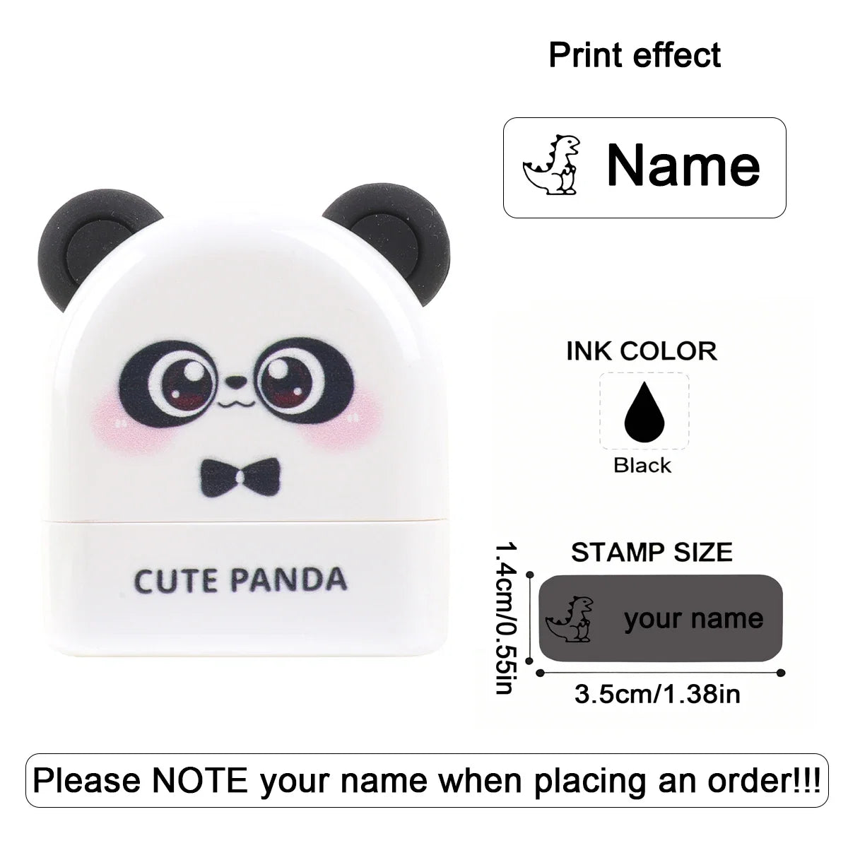 Personalized Animal Name Stamp | Custom Waterproof Clothing Label for Kids