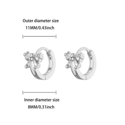 Luxury Zircon Hoop Earrings for Women Gold Color Stainless Steel Butterfly Heart Snake Earring Fashion Party Wedding Jewelry Gif