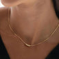 New Shiny Butterfly Necklace Ladies Exquisite Double Layer Clavicle Chain Necklace Jewelry for Ladies Gift