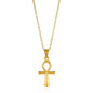 Cross Goddess Pendant Necklace for Women Stainless Steel 316L Gold Color Necklace 2025 New Party Jewelry Aesthetic Accessories