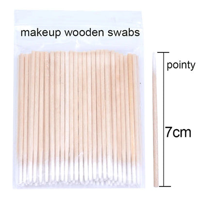 Kekelala 50Pcs Disposable Lip Brushes | Multi-Use Makeup Applicators for Lip Gloss and Eyelash Extensions