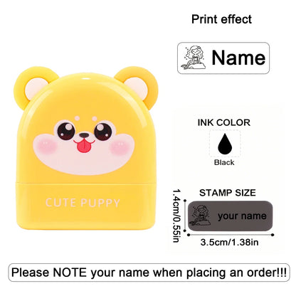 Personalized Animal Name Stamp | Custom Waterproof Clothing Label for Kids