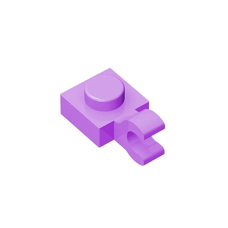 PLATE 1X1 W/HOLDER VERTICAL Building Block | Compatible with Lego 6019 61252