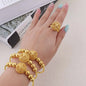 ethiopian hawaiian jewelry bangle 18k gold  plated bracelet for women flower bangle african free shipping Valentine's Day gift