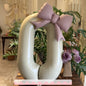 2 Pcs 32 Inch Cream Digital Balloon Set with Pink Bow | Aluminum Foil Party Decor
