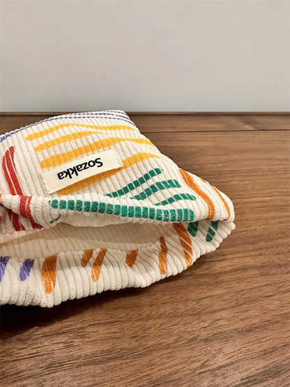Corduroy Drawstring Pouch | Versatile Storage Bag for Jewelry, Cosmetics, and Small Essentials