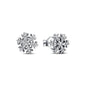 European New 925 Silver Butterfly Flower Stud Earrings, Fit Women's Festival Exquisite Charm Jewelry Gifts