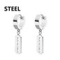 Black Cross Earrings for Men and Women | Stainless Steel Punk Stud Set