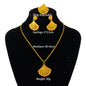 fashion gold jewelry set stainless steel earrings necklaces for women simple Personality gift wedding party Accessories
