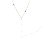 NEWBUY Fashion Gold Color Stainless Steel Choker Necklaces For Women Delicate White/Green/Red CZ Zircon Inlay Jewelry