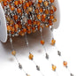 1Meter/Lot Mixed Stainless Steel Irregular Stone Beads Chains for Handmade DIY Necklace Bracelets Jewelry Making Accessories