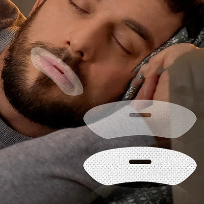 30Pcs Night Sleep Lip Nose Breathing Improving Patch | Anti-Snoring Stickers for Children and Adults