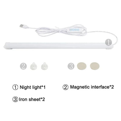 LED Light Under Cabinet Lights | USB Dimmable 3 Color Magnetic Strip