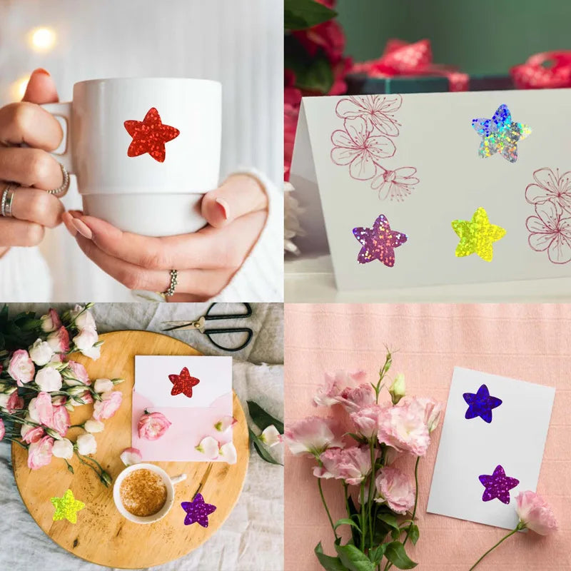 Heart Thank You Stickers | Small Roll Packaging Stickers for Photocard Decor