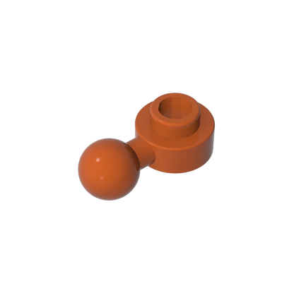 Gobricks GDS-1500 Hinged Plate 1x1 with Ball Head | Compatible Building Brick
