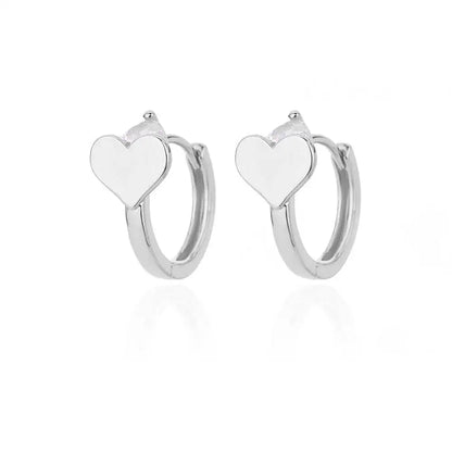 Zircon Heart Pendientes Earring For Women Stainless Steel Gold Color Piercing Earring 2025 Trend Jewelry aretes Accesorios mujer