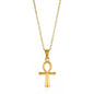 Stainless Steel Jesus Cross Necklace For Women Men Gold Color Caravaca Angels Crucifix Charm Choker Rapper Jewelry Hip Hop Gift