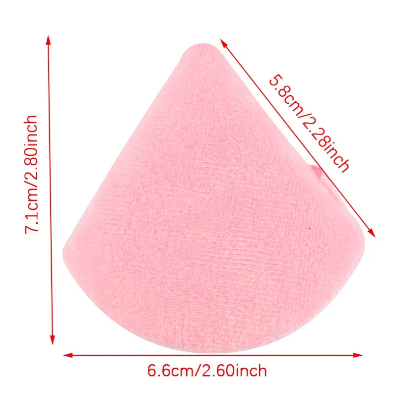 Reusable Triangle Velvet Powder Puffs | Soft Face Makeup Sponges