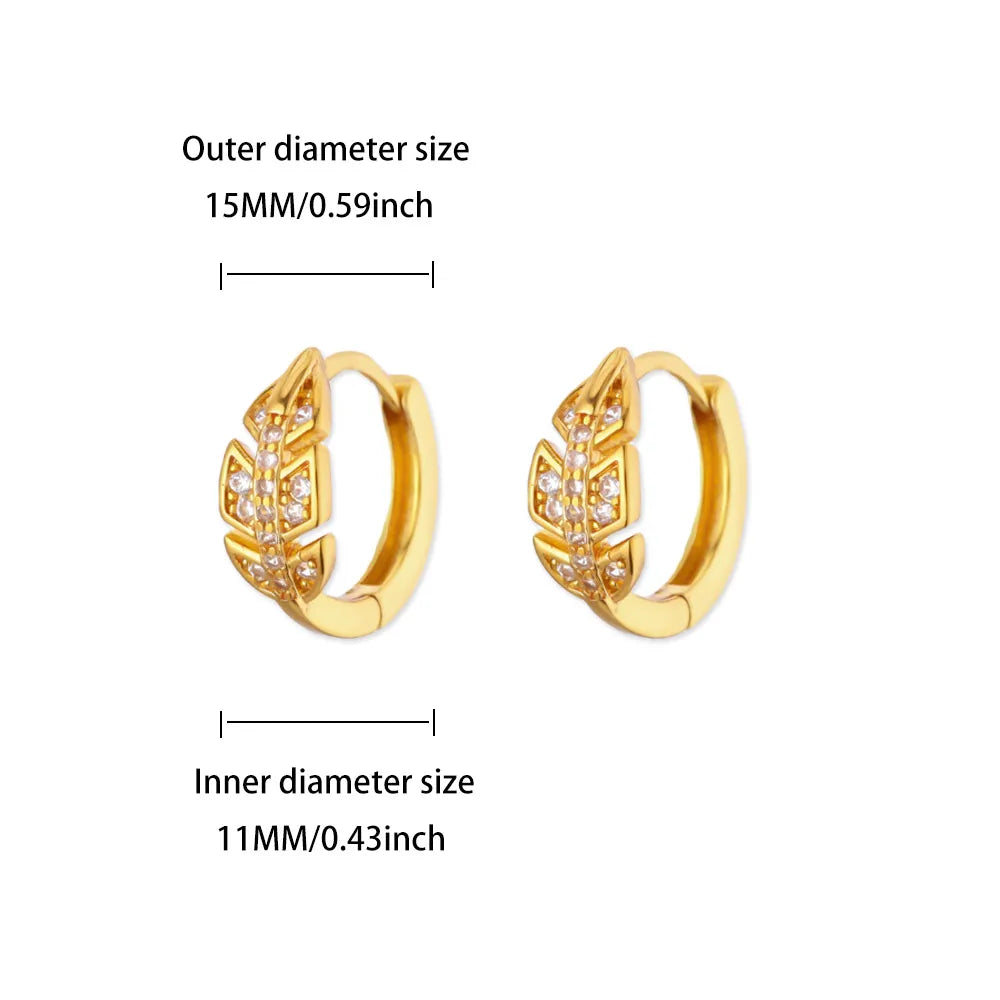 Luxury Zircon Hoop Earrings for Women Gold Color Stainless Steel Butterfly Heart Snake Earring Fashion Party Wedding Jewelry Gif