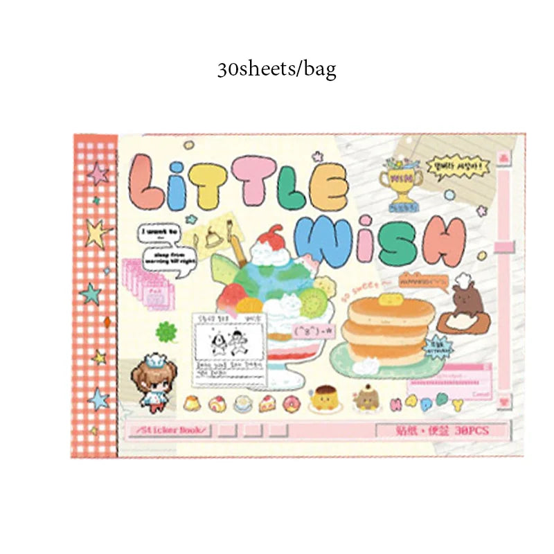 Mr. Paper Duplex Sticker Book 30 Sheets | Korean Cute Style Creative Handbook Material