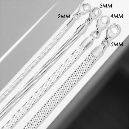 COLALA Simple Boutique Jewelry Stainless Steel Flat Snake Chain Bracelet Adjustable Women's Accessories Wholesale No Color Fadin