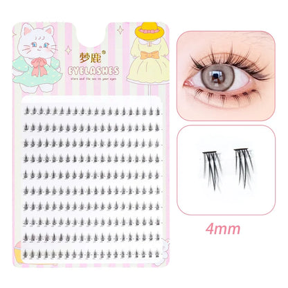 Menglu Natural Short Lower Lashes | Hand-Painted Style Fake Eyelashes