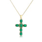 NEWBUY Classic Design Cross Pendant Necklace For Women 2026 Hot Sale Luxury AAA Cubic Zirconia Crystal Christian Jewelry Gift