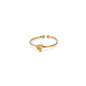 2025 Birth Colorful Cubic Zircon Heart Opening Rings For Women Fashion Dainty Stainless Steel Princess Ring Jewelry Wedding Gift