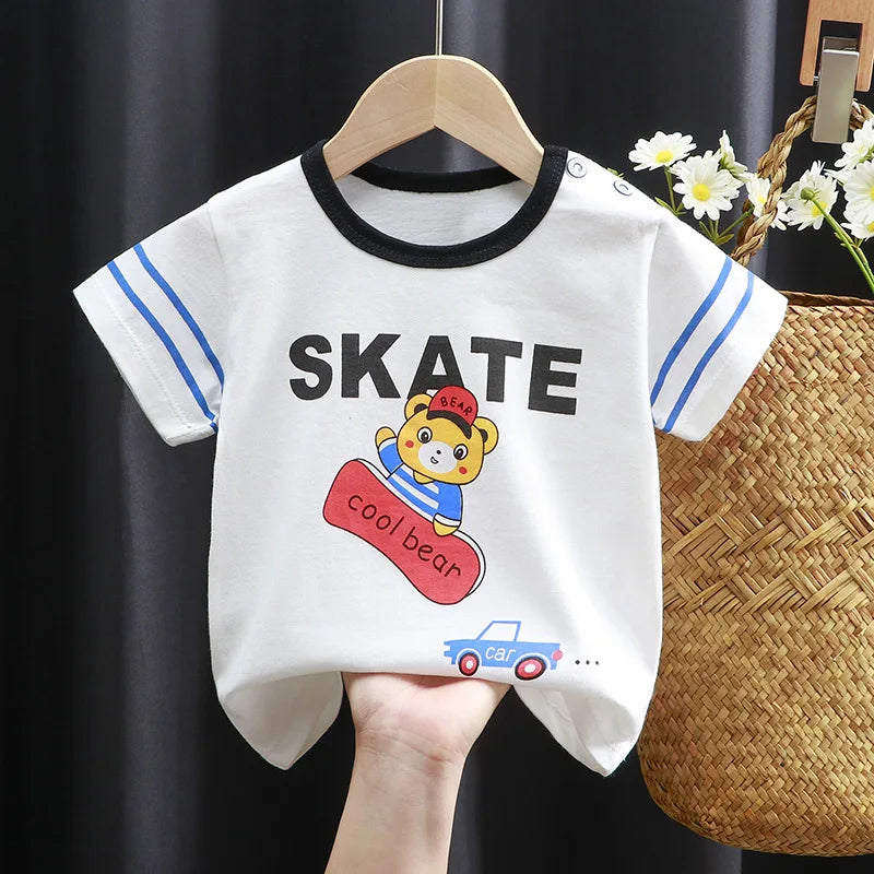 Kids Cotton Graphic Tee | Summer Unisex T-Shirt for Babies and Toddlers