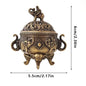 Elephant Lotus Incense Burner | Metal Incense Holder for Yoga Meditation