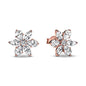 European New 925 Silver Butterfly Flower Stud Earrings, Fit Women's Festival Exquisite Charm Jewelry Gifts