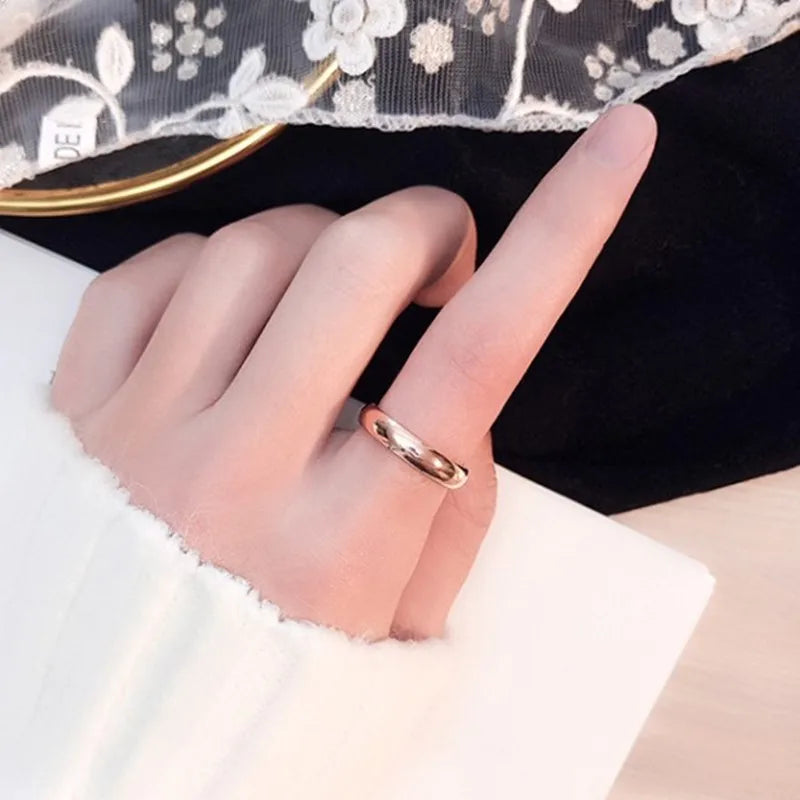 4mm Stainless Steel Plain Comfort Fit Wedding Band Ring for Women Men Size 4-12
