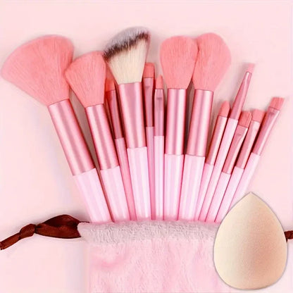13-Piece Makeup Brush Set | Soft Fluffy Foundation Blush Highlighter Brush Kit