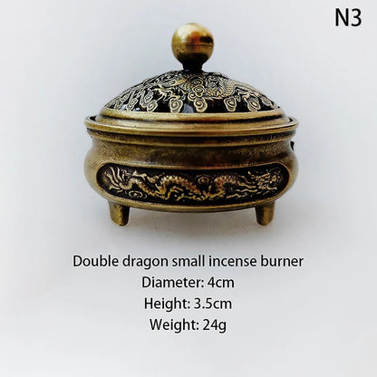 Elephant Lotus Incense Burner | Metal Incense Holder for Yoga Meditation