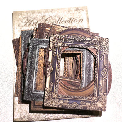 Vintage Frame Scrapbook Paper Set | 30pcs Junk Journal DIY Collage Material