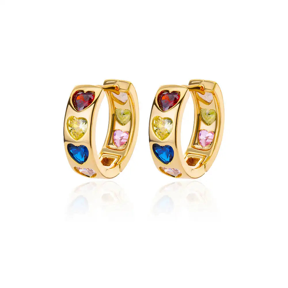 Zircon Pendientes Earring For Women Stainless Steel Hoop Piercing Earring Trending 2024 New Jewerly aretes de mujer bijoux femme