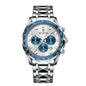 New Automatic Watch For Man Small Dial Blue Digital Fashion Quartz Wristwatches Men Clock Luxury Watches Mens Gifts Reloj Hombre