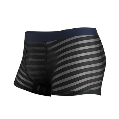 Graphene Antibacterial Men's Underwear, Men's Ice Silk Seamless Boxer Briefs, Thin Breathable Underwear, Summer Boxer Shorts