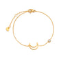 Birthstone Zirconia Thin Chain Link Cross Bracelet Stainless Steel Women's Adjustable Link Stacked Layered Chain Bracelets