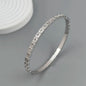 Classic square zircon gold-plated stainless steel bracelet 18K, high quality waterproof couple bracelet, wife gift