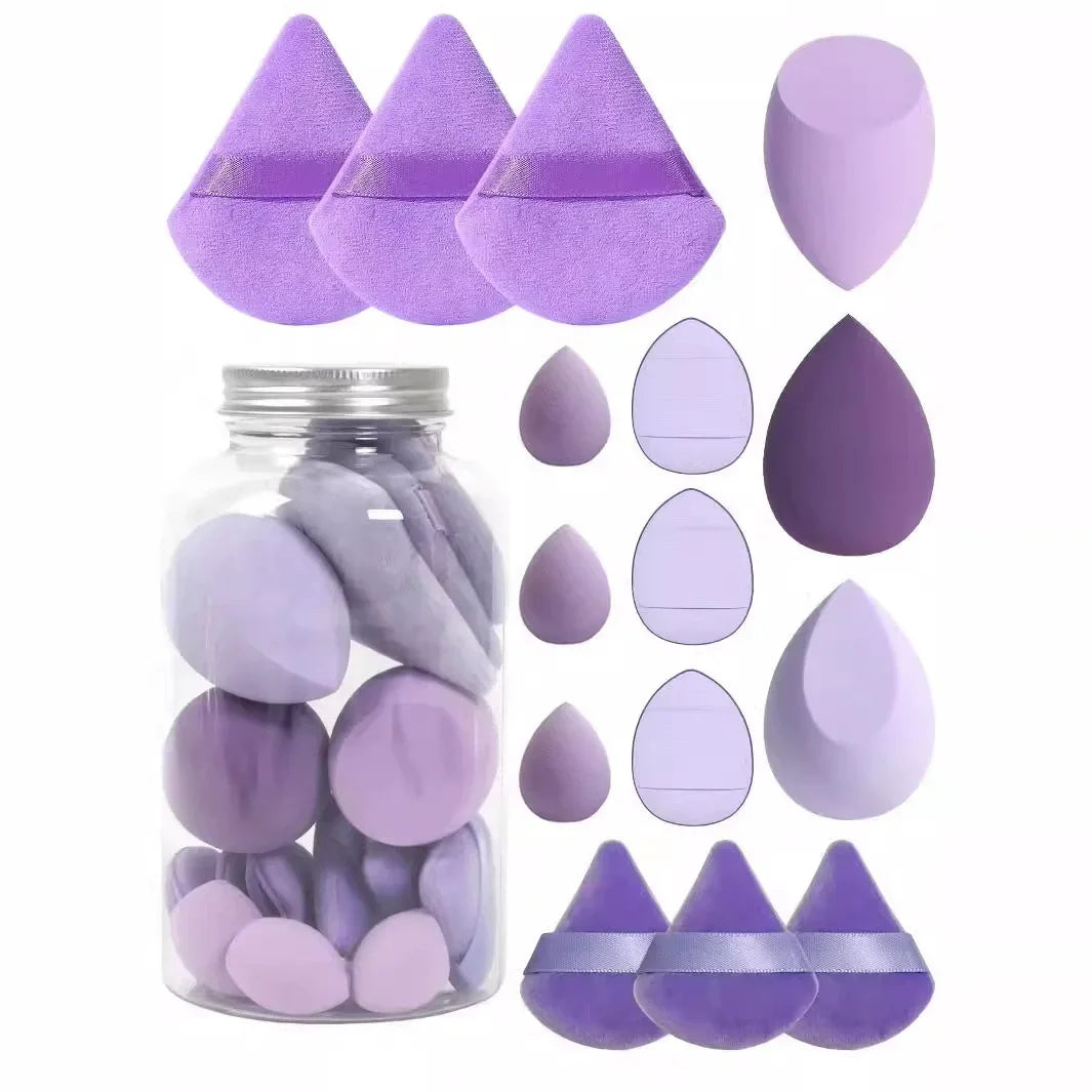 12pcs/15pcs Makeup Sponge Set | Super Soft Foundation Blender & Powder Puffs