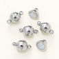 4/6pcs/pack 8*14MM 14K/18K Gold Plated Brass Magnetic Bracelet Clasp Beads for Handmade DIY Jewelry Making Accessories