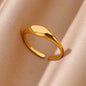 Vintage Ancient Greek Arethusa Goddess Coin Rings For Women Imitation Pearl Zircon Moon Stainless Steel Ring Fashion Jewelry