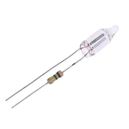 20PCS Neon Indicator Lamps With Resistors for 220V AC Mains | Red Glow Lamp